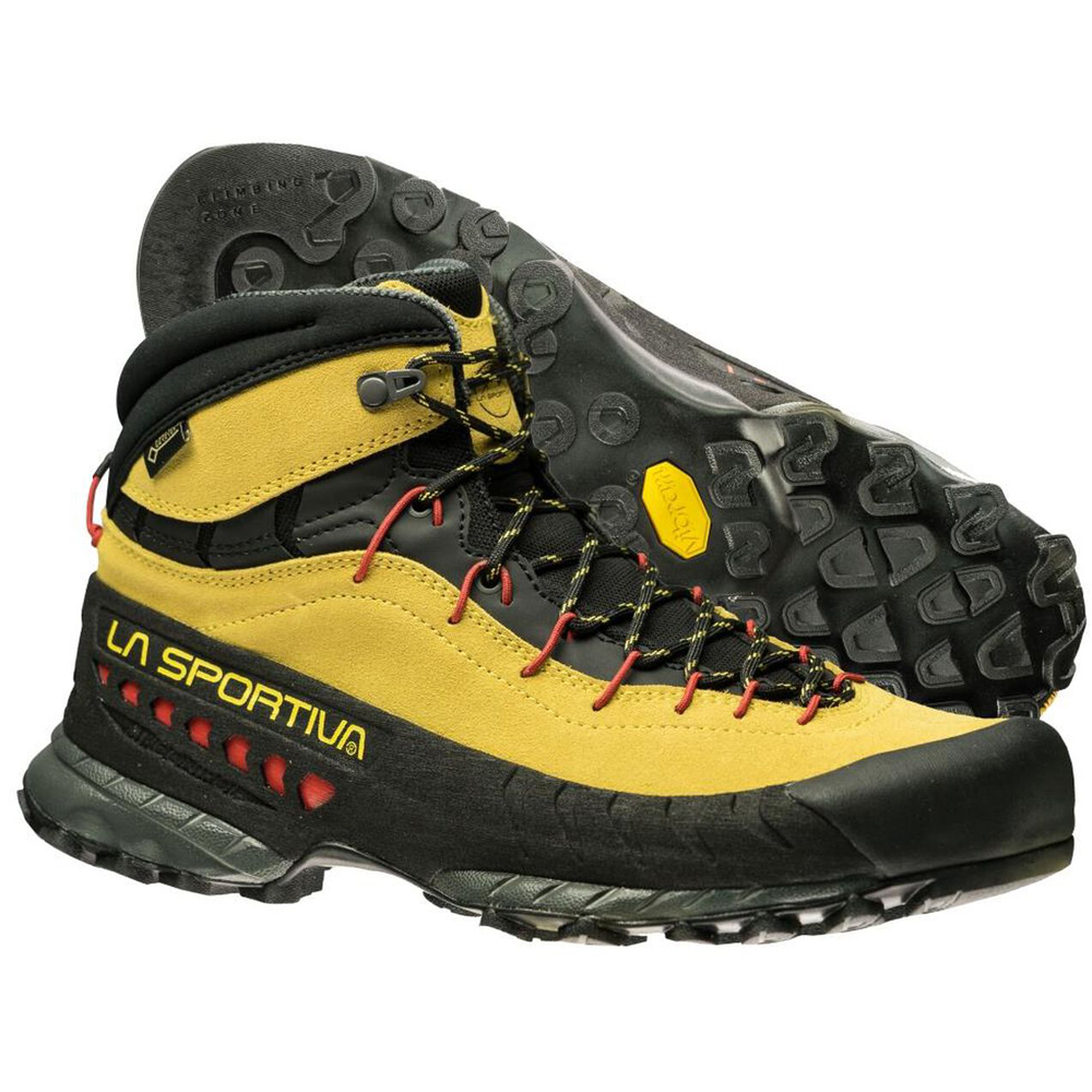 Vibram Sole La Sportiva TX 4 Mid GTX Erkek Yürüyüş Ayakkabısı Siyah/Sarı,YI6431572